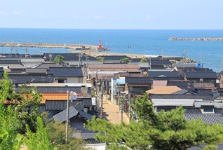 妻入りの街並み 妻入りの街並み